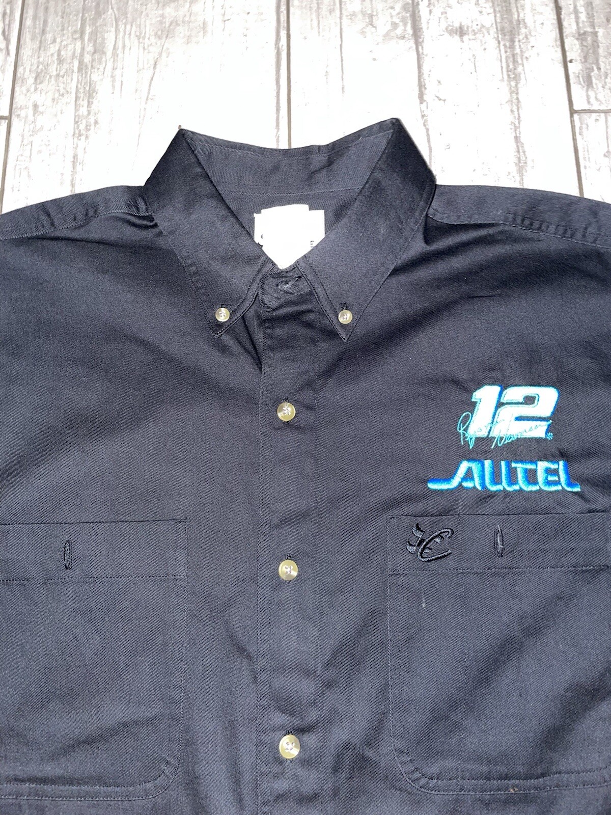 Nascar AllTell Ryan Newman #12 Chase Authentic Shirt Sz Large Used Item Black
