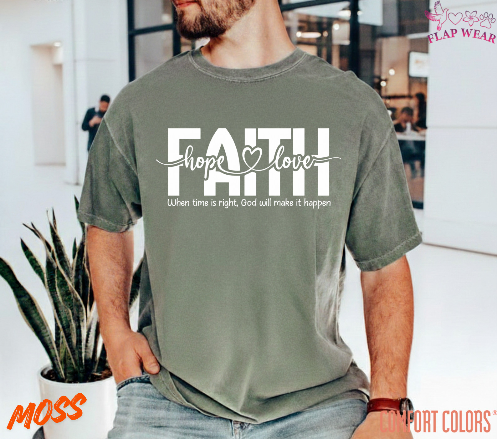 Unisex Faith Hope Love T-Shirt, Men T shirt,Women T shirt Gift ReligionTop