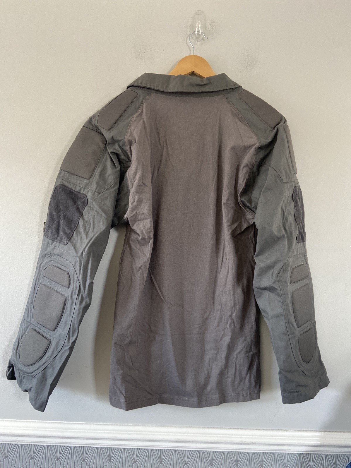 Defcon 5 Tactical Padded T-shirt Combat Shirt Padding Collared Zip Neck XL Grey