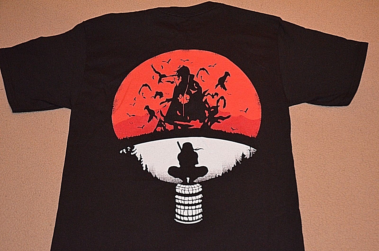 NARUTO Uchiha Clan Symbol Mash up Itachi T Shirt S M L XL ONLY Manja anime NEW