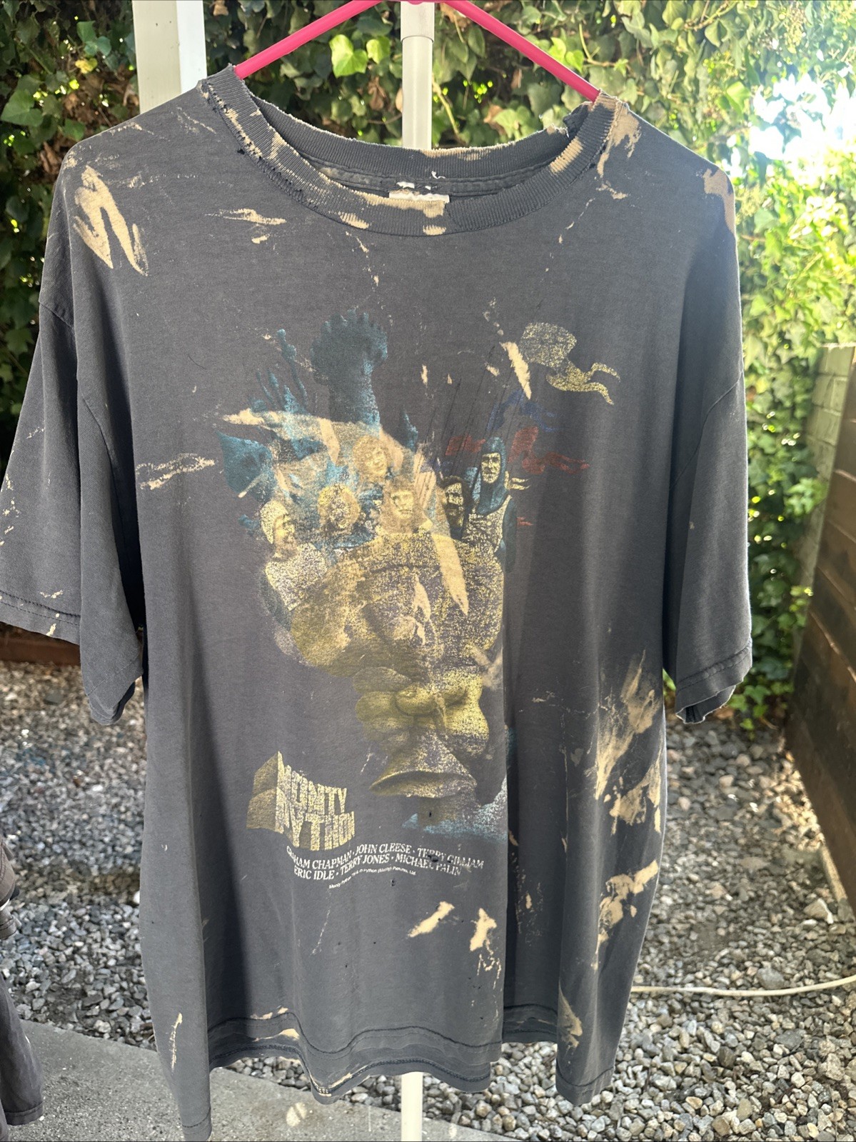 1990s Vintage Monty Python and The Holy Grail Movie Promo T-Shirt Large