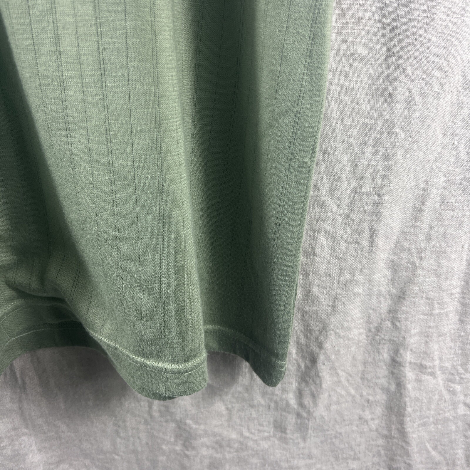 Pierre Cardin Men’s Green Short Sleeve V-Neck Casual Comfort Shirt Size Large