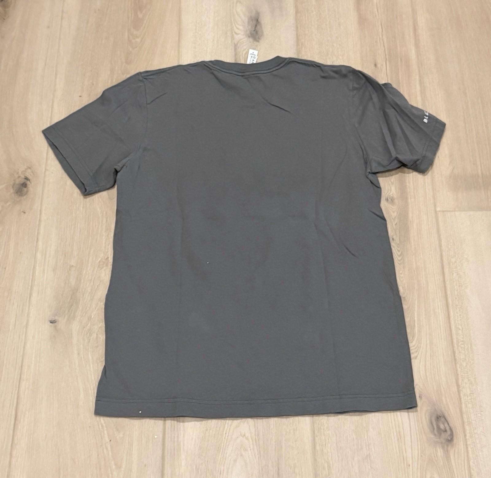 Bella + Canvas Unisex Graphic TShirt Gray White Lettering Size Medium