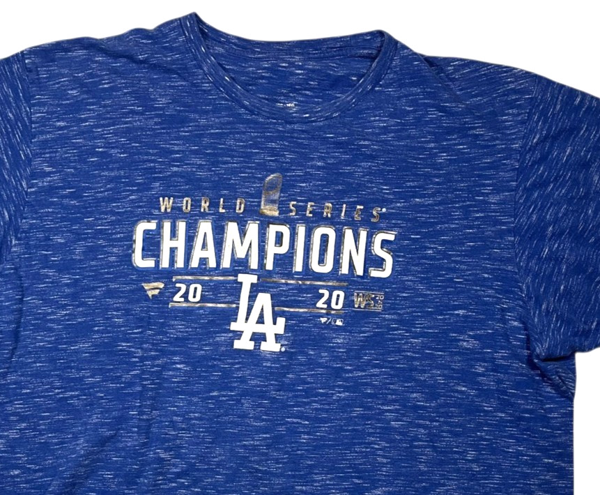 LOS ANGELES LA DODGERS Blue 2020 WORLD SERIES MLB T-SHIRT Baseball Fan Adult XX