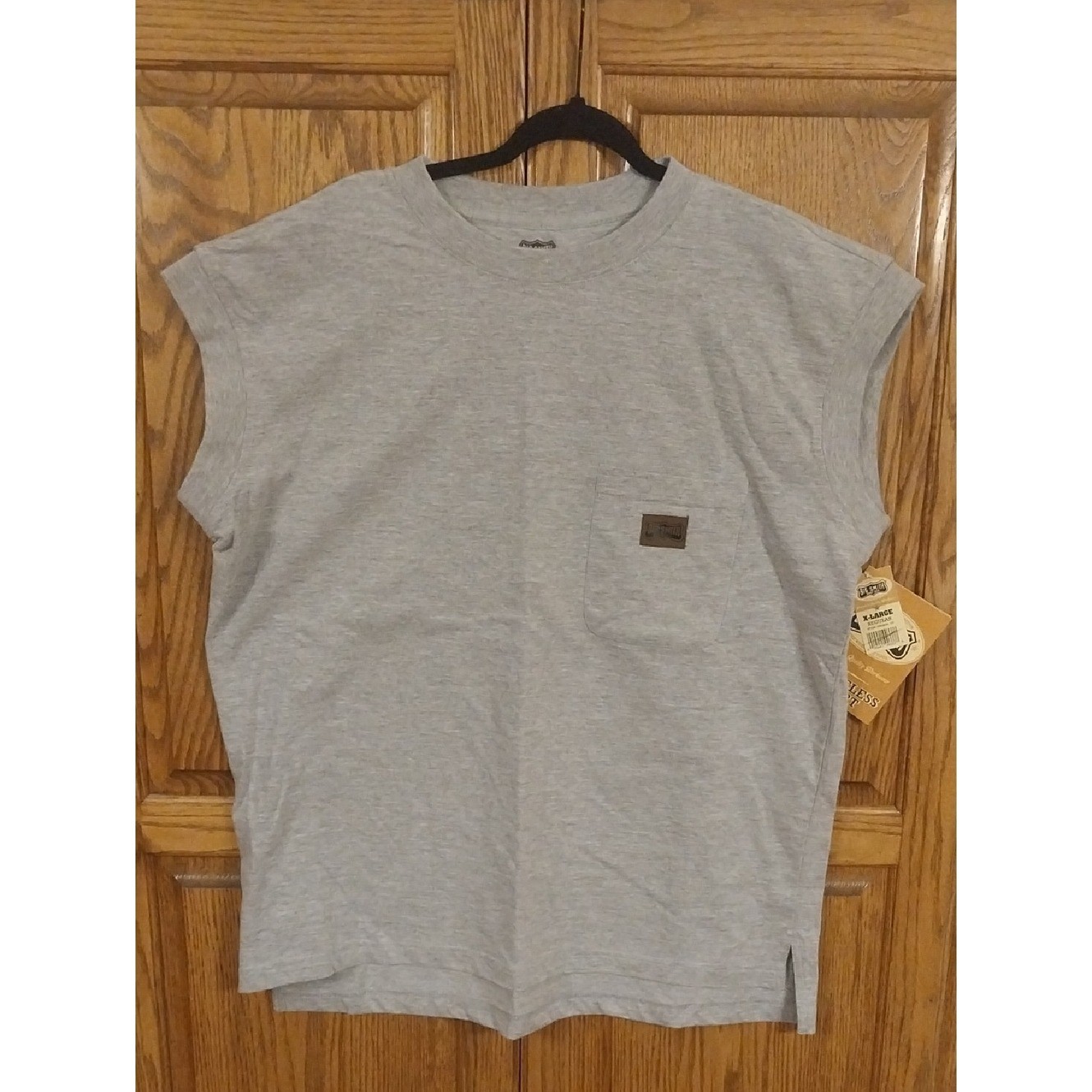 Big Smith NWT Men’s Sleeveless Chest Pocket T-Shirt Tank Top Size X-Large Black