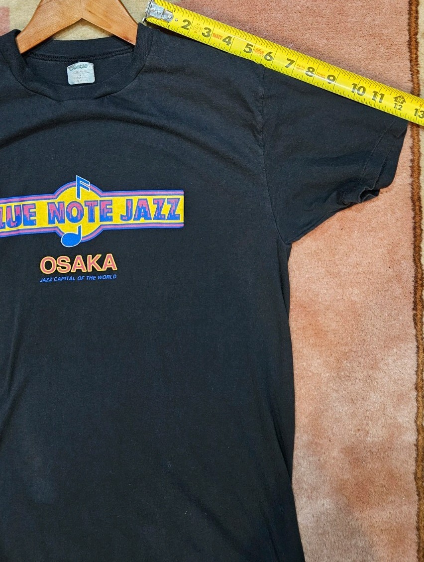 Blue Note Jazz Osaka Japan Shirt Size Large Slim Made In Japan Vintage Gentle
