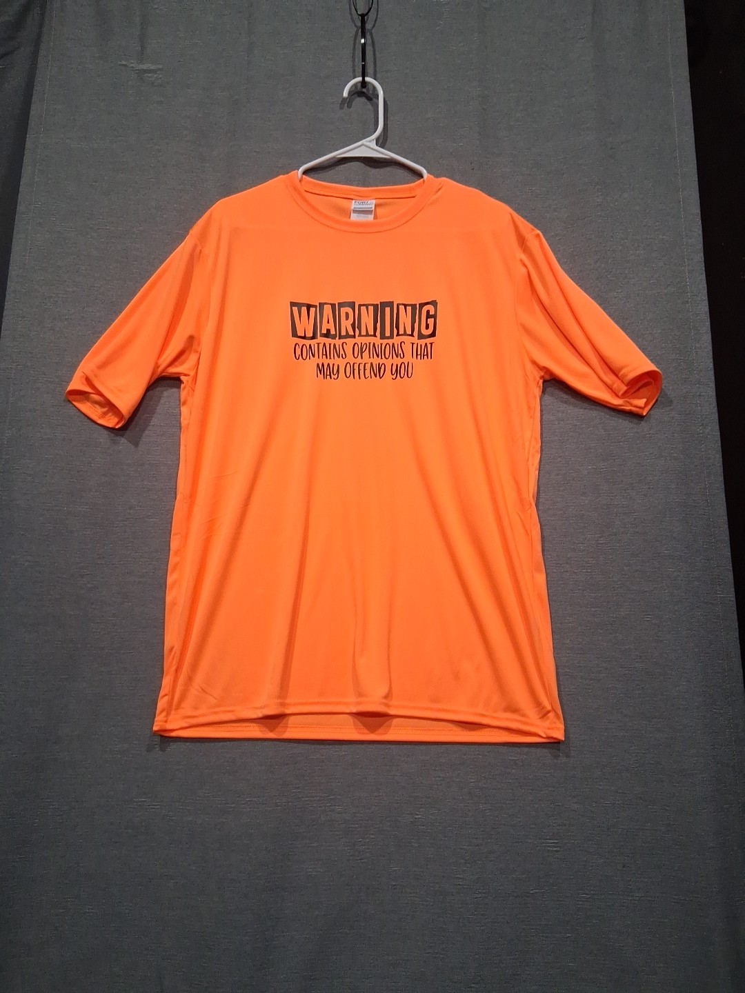 Custom Graphic Dri Fit Short Sleeve T Htv Print Orange Size Large E240