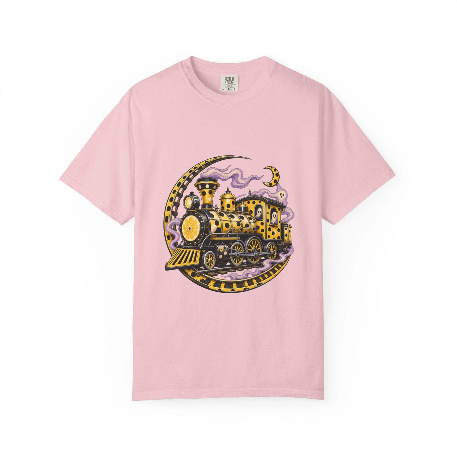 Polka Dot Lemon Phantom Train Graphic Tee