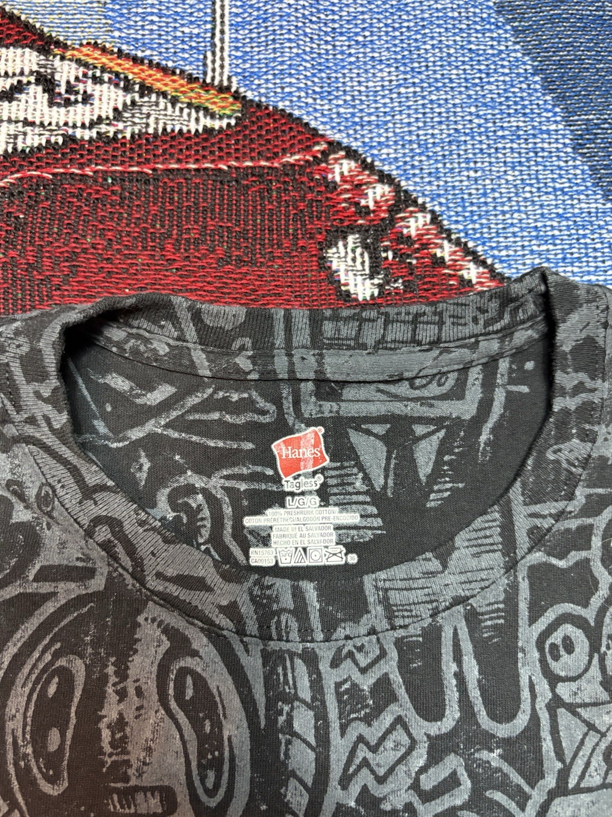 Defcon AOP Shirt Hacker Convention Def Con All Over Print Men’s Large Logo Rare