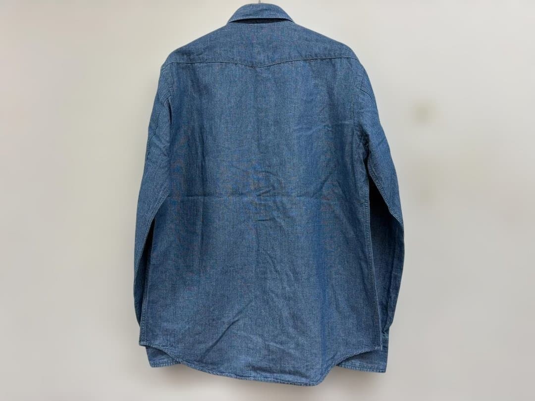 PHIGVEL Cowboy Shirt Chambray A26346 Fade Indigo Size S