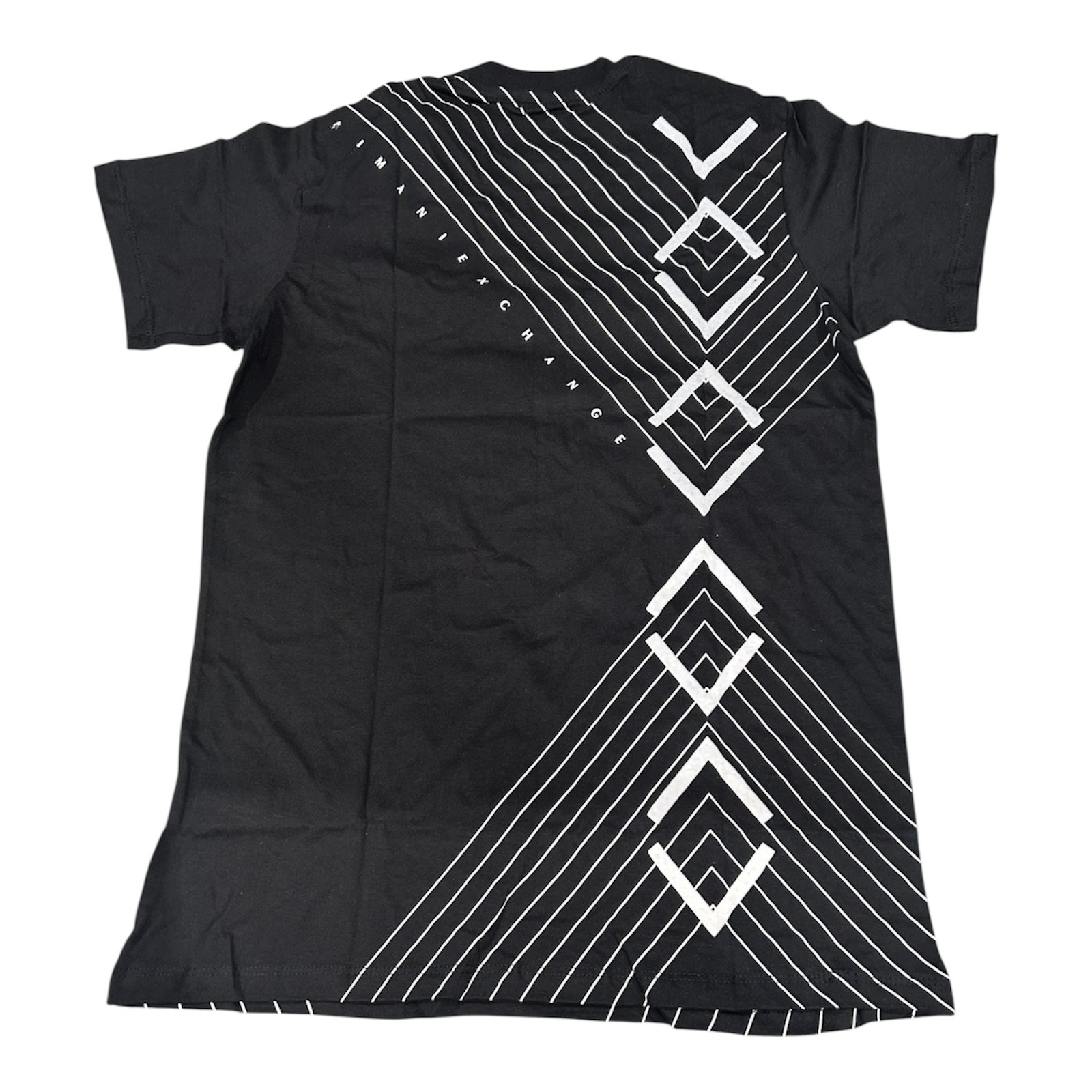 ARMANI EXCHANGE Black White INVERTED Short Sleeve Slim Fit Designer T-shirt NWT
