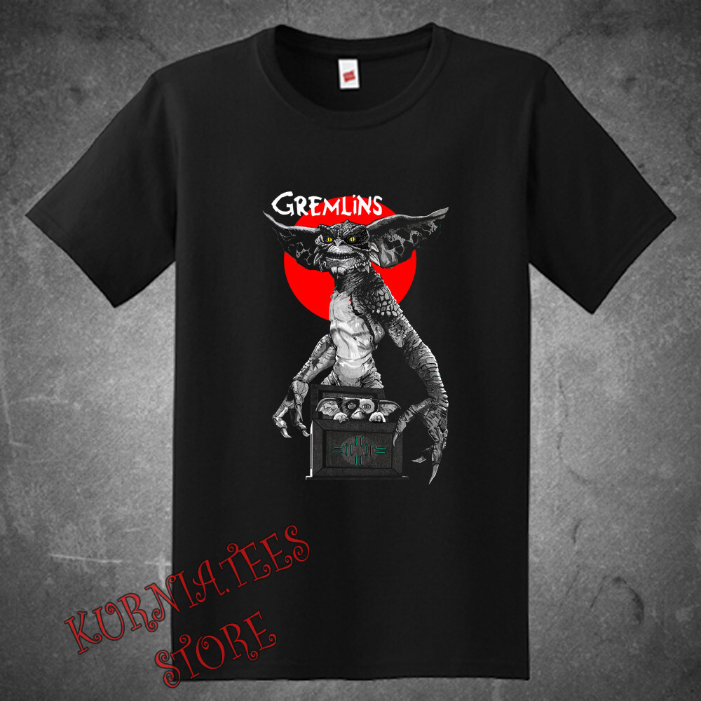 Gremlins Retro TV Movie Show Men’s Black Size S to 5XL
