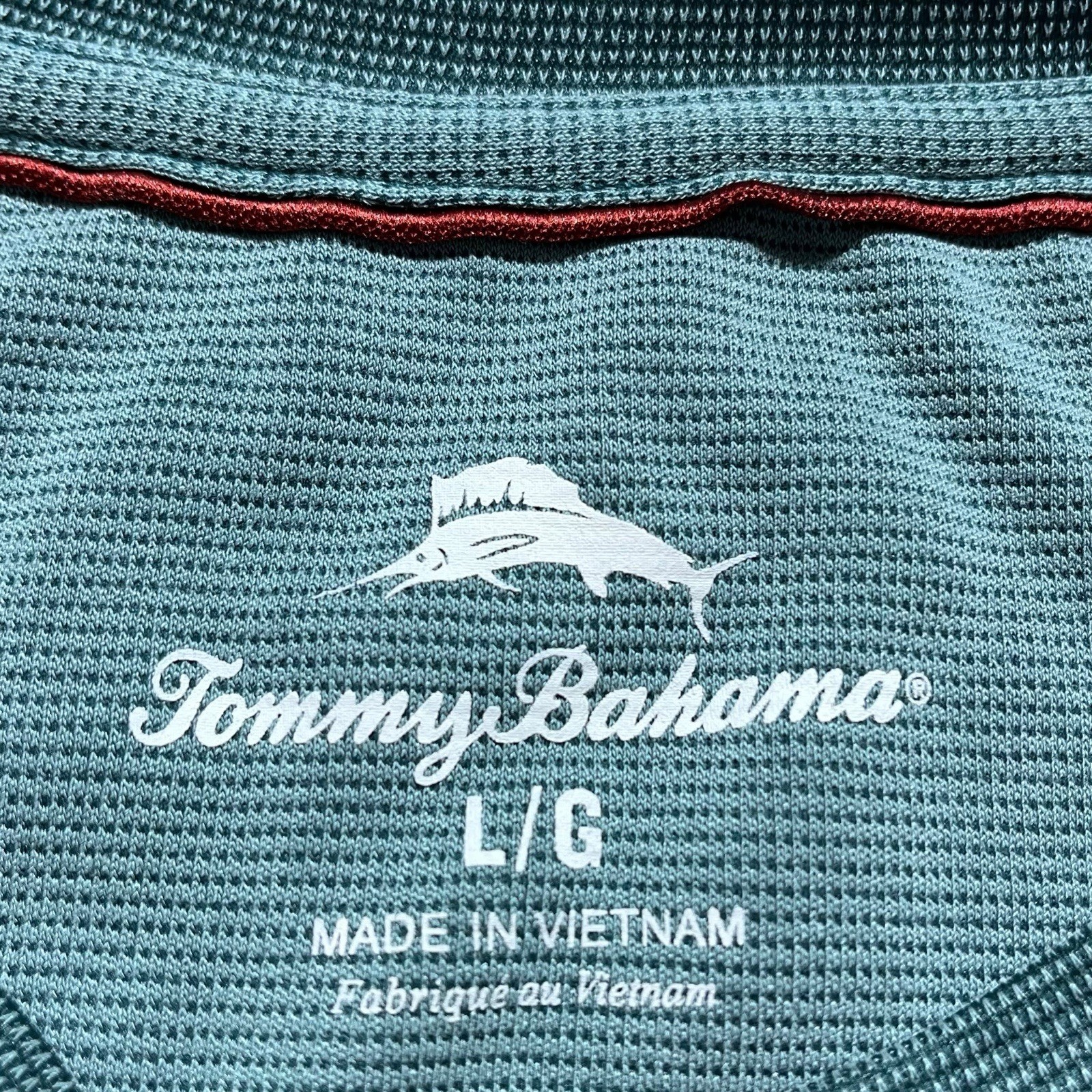 Tommy Bahama Mens Crew Neck Long Sleeve Tencel Modal Shirt Size L Green