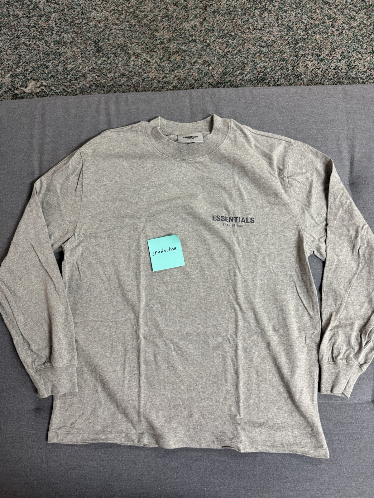 Essentials Fear Of God FOG Long Sleeve Shirt Size Large Gently Used