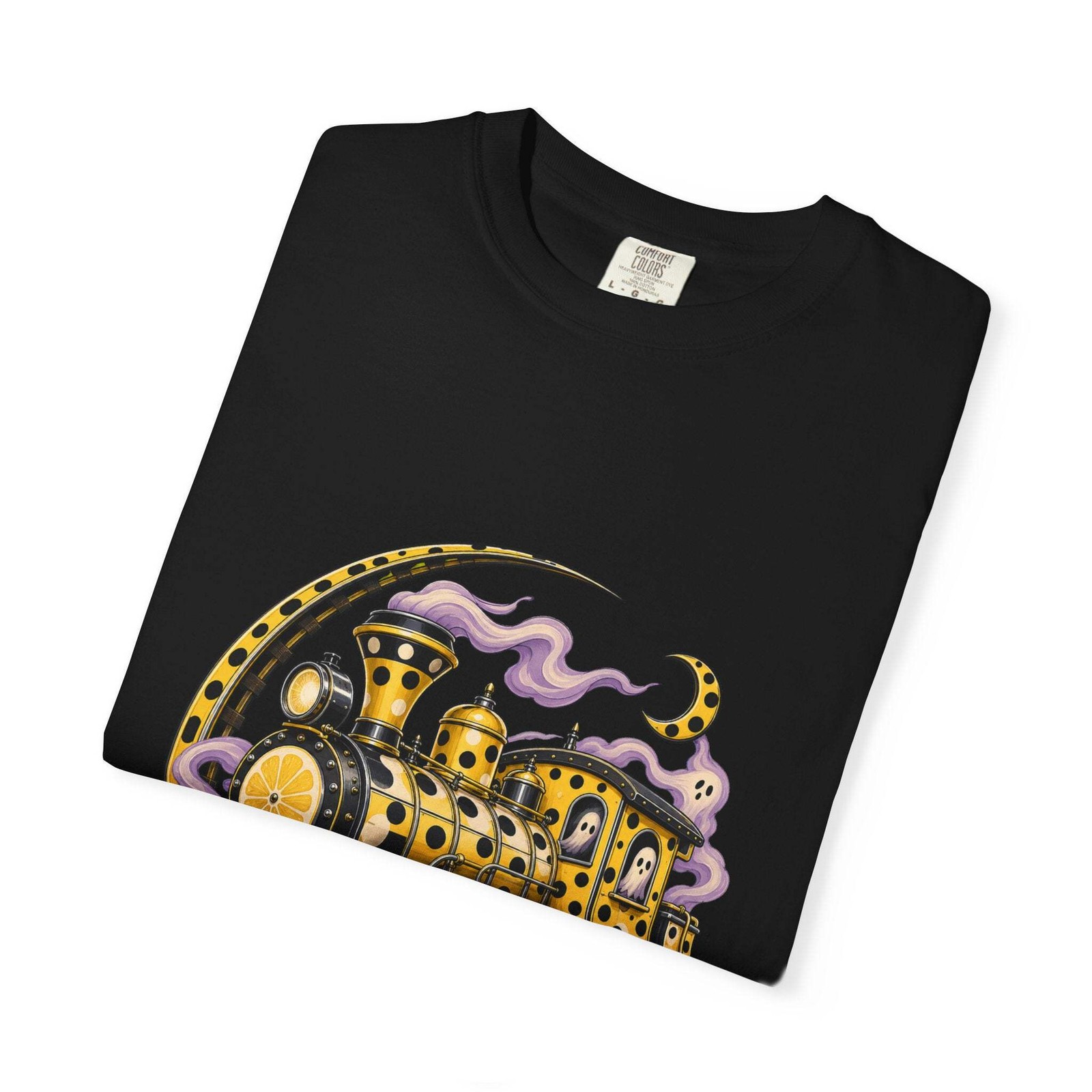 Polka Dot Lemon Phantom Train Graphic Tee