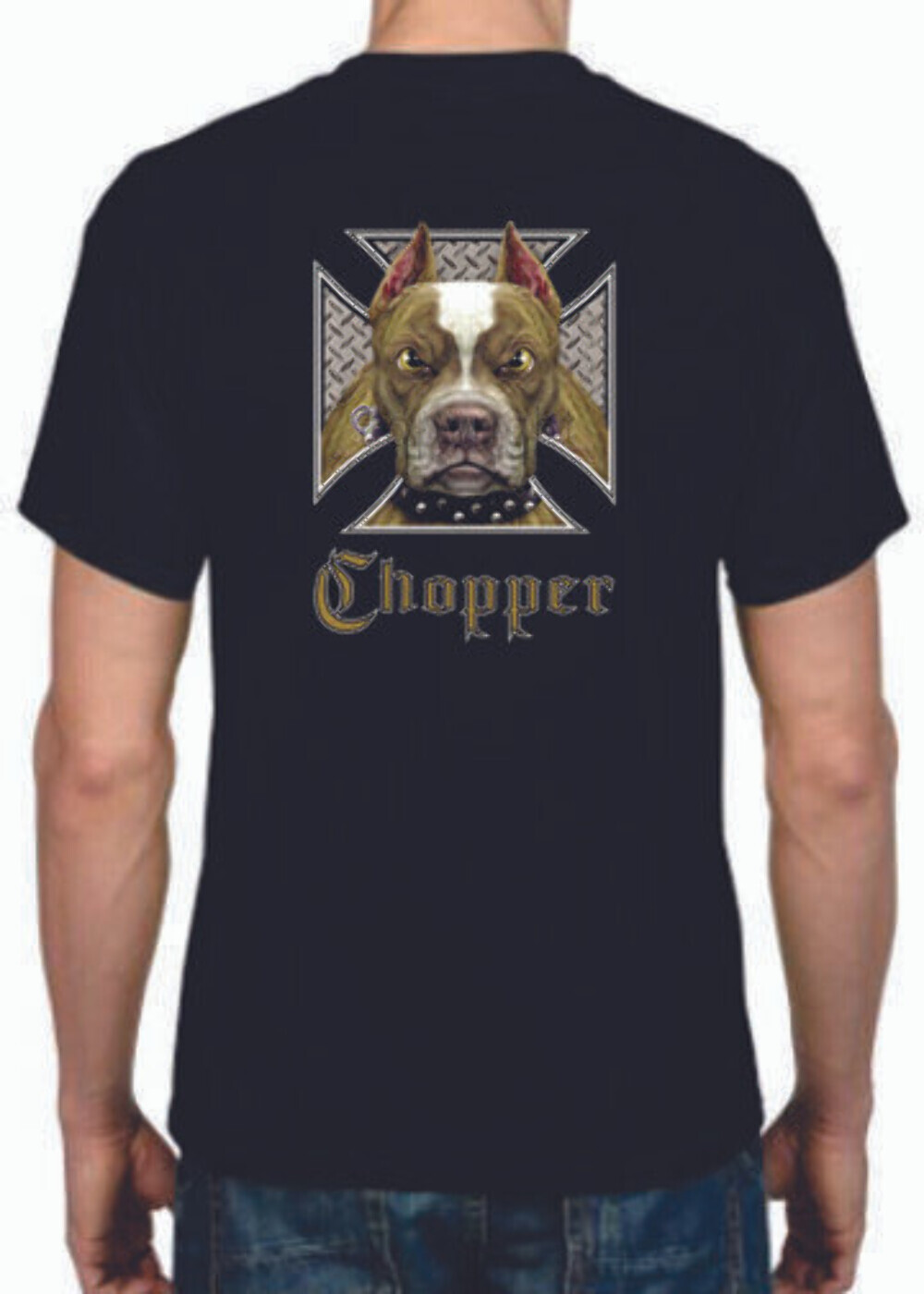 Adult DryBlend® T-Shirt – ( CHOPPER – BIKER / CHOPPER / PIT BULL)