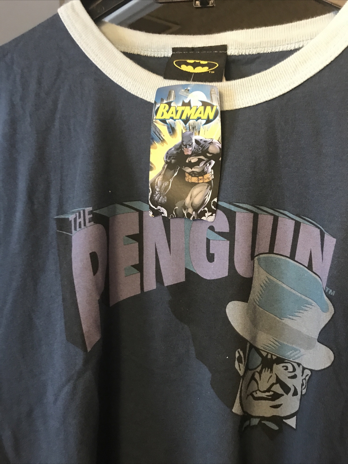 Batman Authentic Collectors Item Mens Penguin T-Shirt NWT