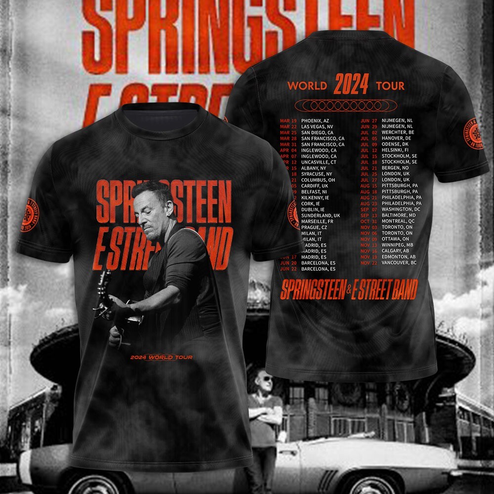 Bruce Springsteen & E Street Band World Tour 2024 T-Shirts Hoodie For Men Women