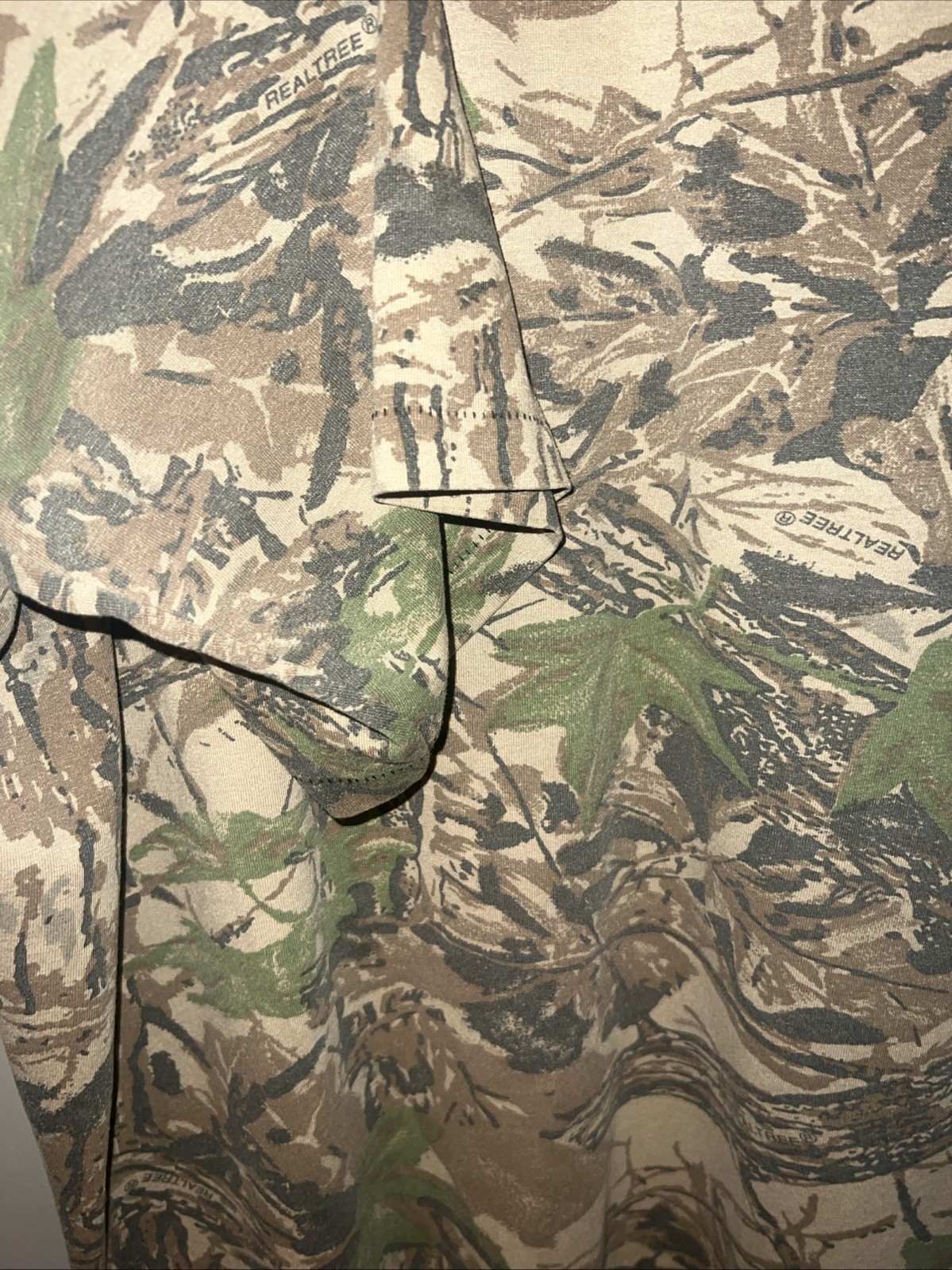 Vintage 90s Realtree Camo Single Stitch T Shirt USA Made Hunting XL
