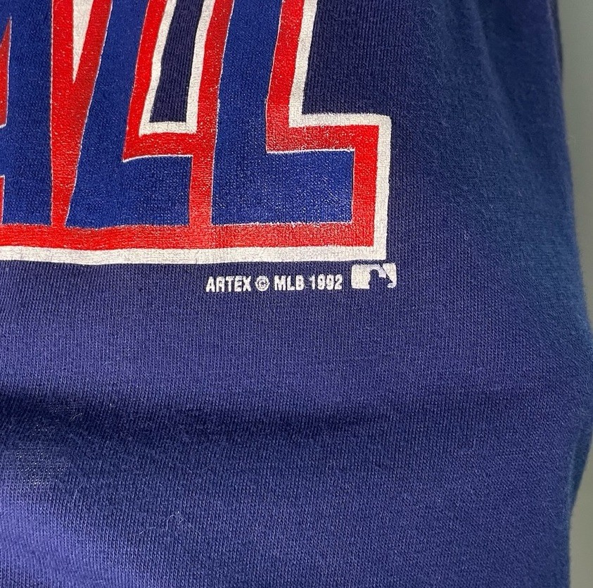 Vtg 90s 1992 Montreal Expos MLB Big Print Single Stitch T-Shirt Size L