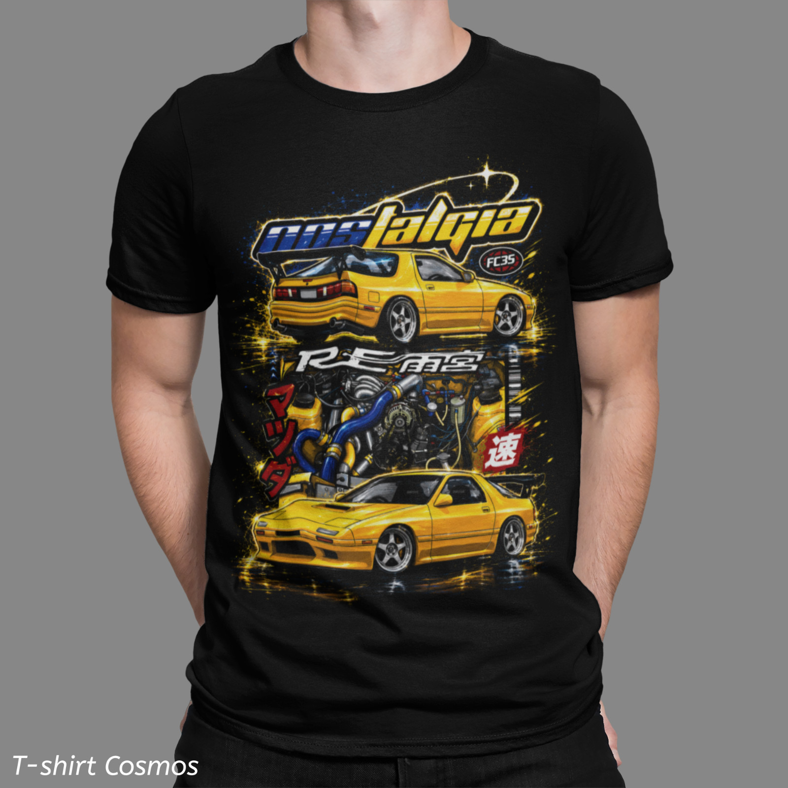 JDM Nostalgia RX7 FC35 T- shirt Fast & Furios Street Racing Drifting style