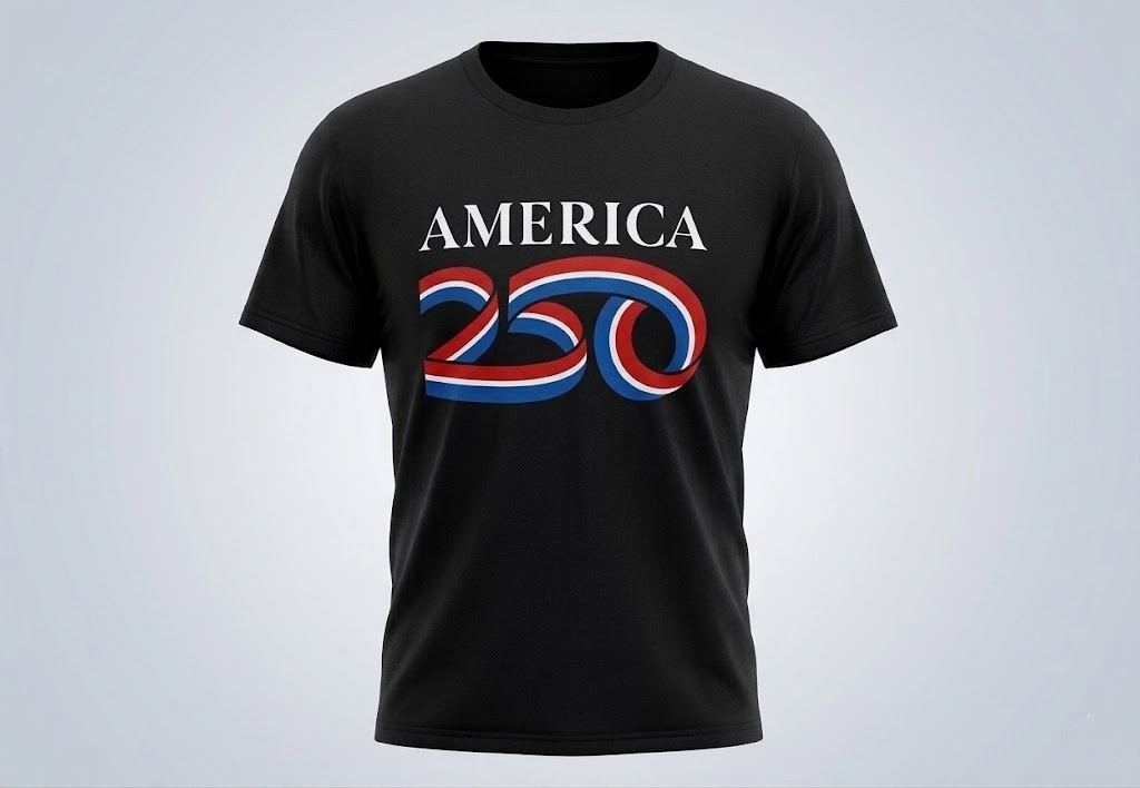America 250 T-Shirt 4th of July Graphic Crew Neck Men Tee