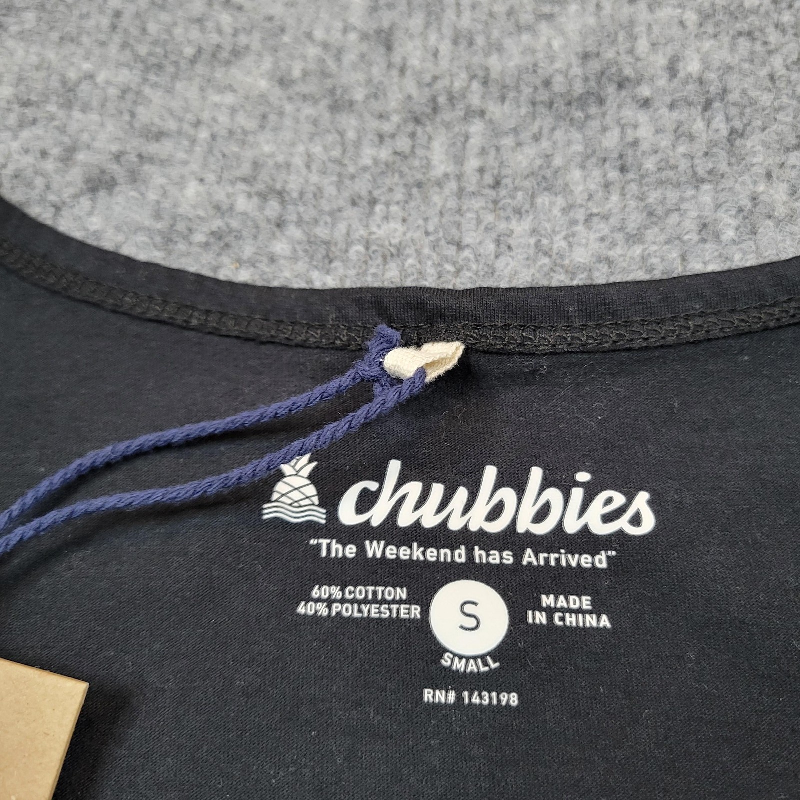 Chubbies Shirt Mens Small Black Neon Dream Tank Top Tropical Beach Graphic Tee