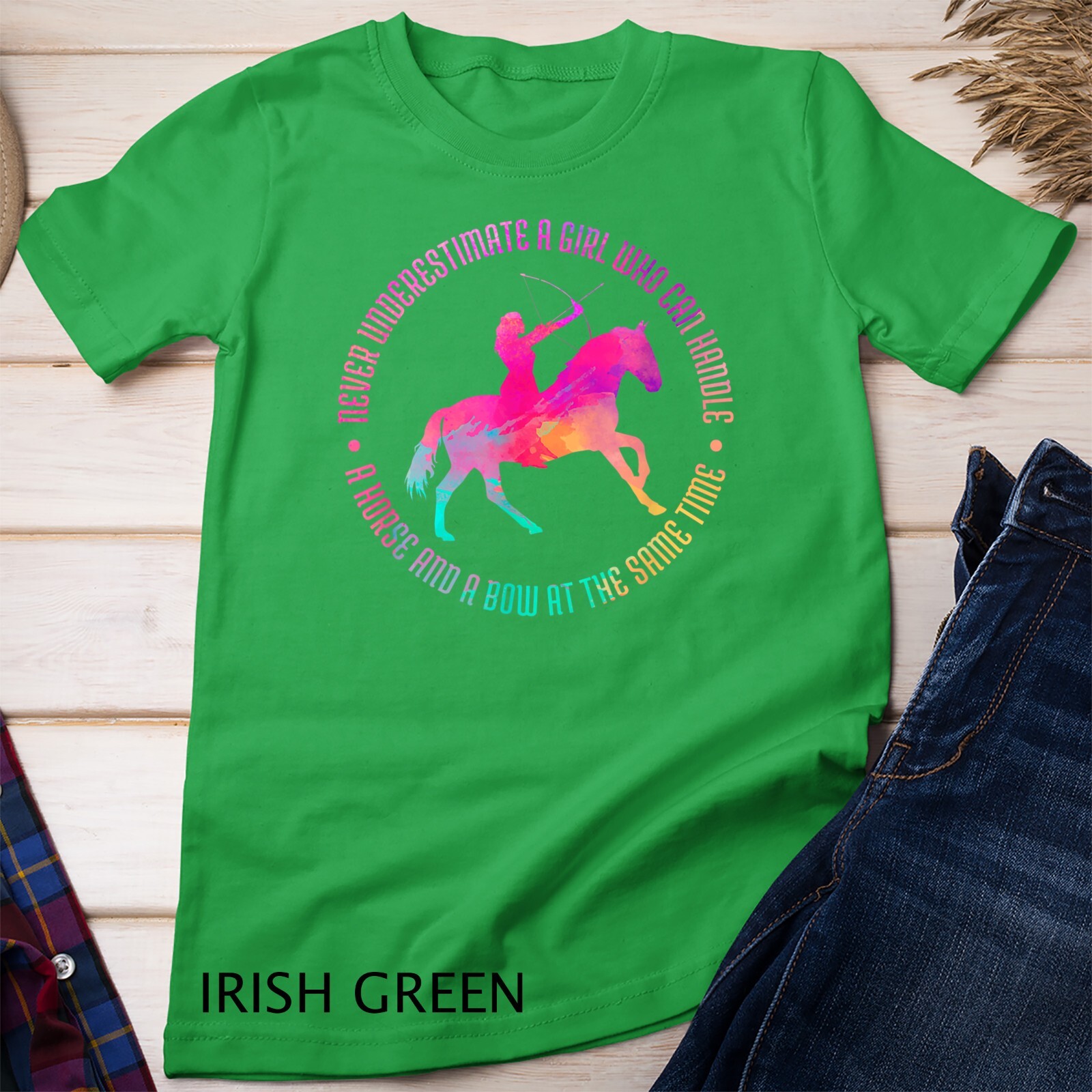 A Girl Who Can Handle A Horse And A Bow – Mounted Archery Unisex T-shirt
