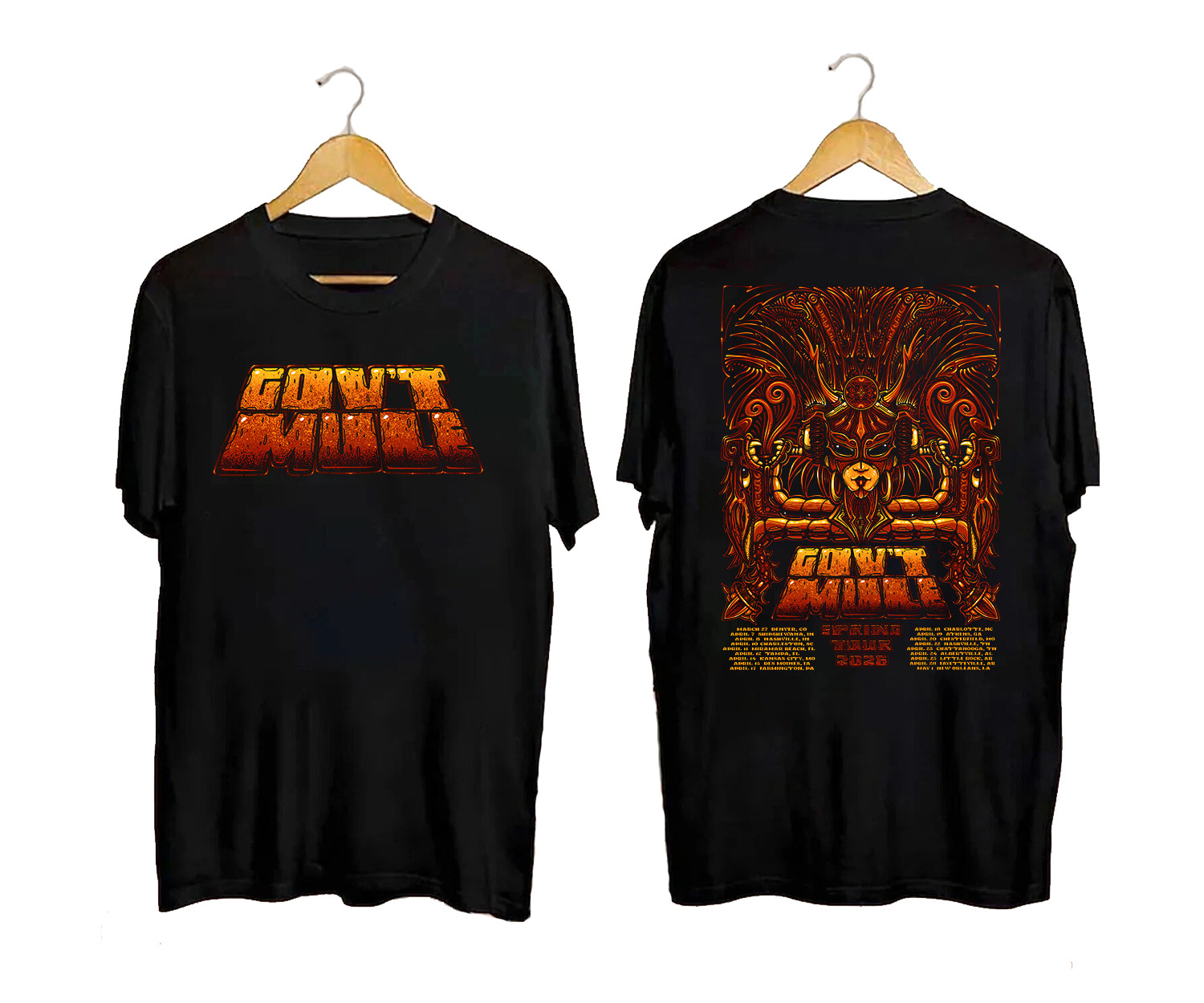 Gov’t Mule Spring Tour 2026 T-Shirt Concert Band Graphic Tee