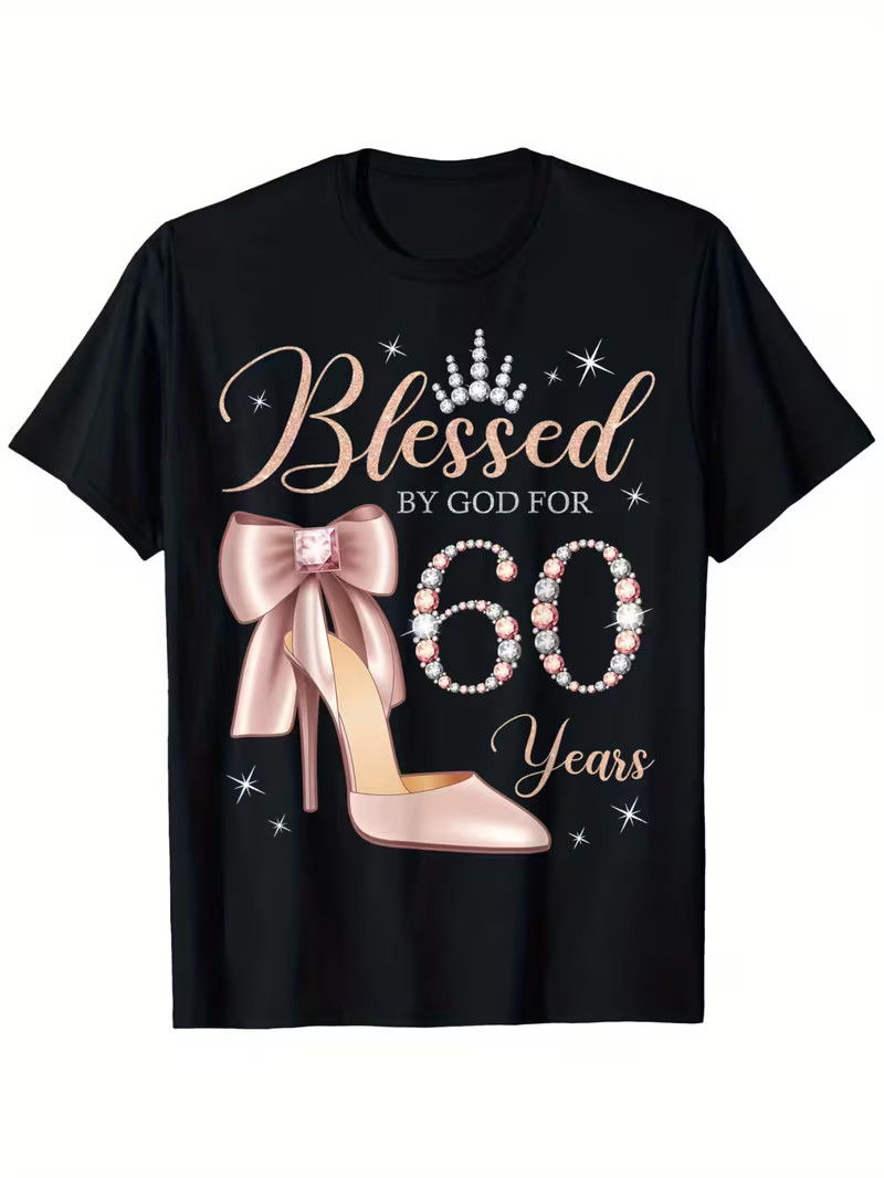 [Blessed 60th Birthday Shirt] 60th Birthday Party Shirt – Blessed By God 60 Year