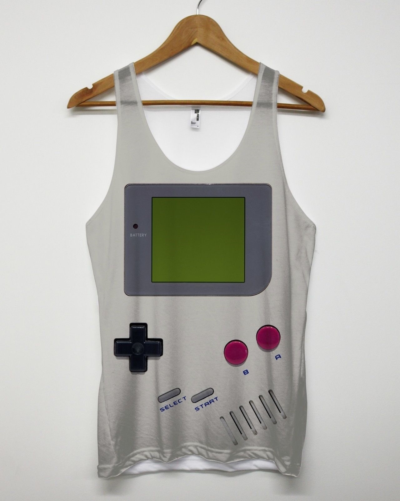 HAND HELD RETRO GAME BOY ALL OVER PRINT VEST FUNNY VINTAGES 90’S STYLE MEN WOMEN