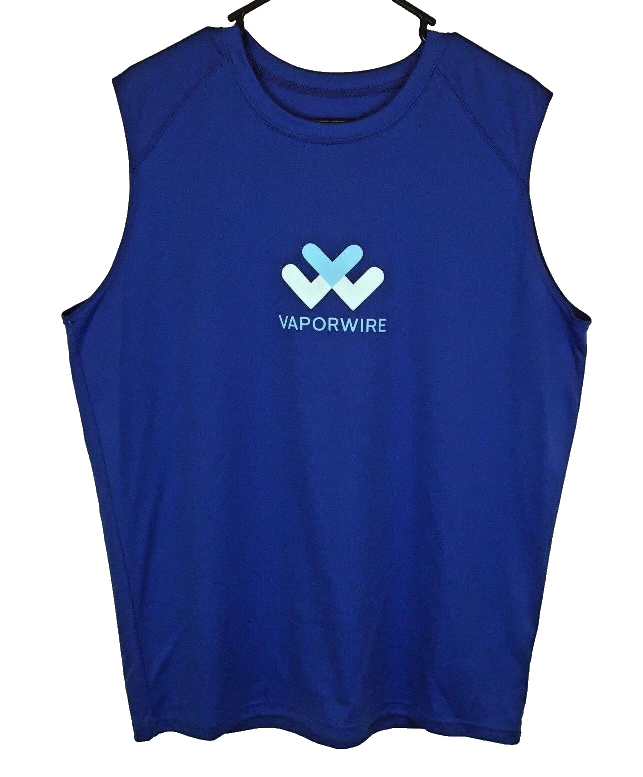 Badger Sport Mens Pullover T-Shirt Size Large VaporWire Sleeveless Blue