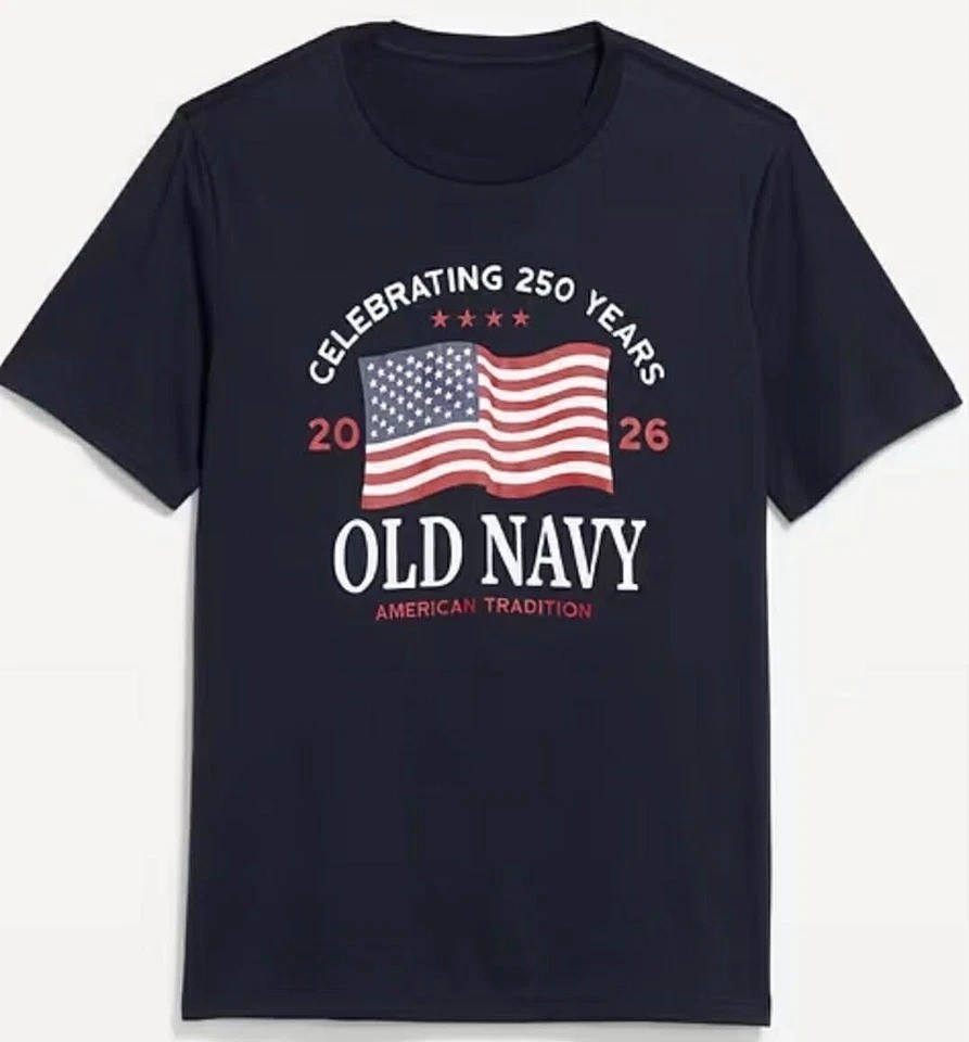 OLD NAVY US Flag 2026 RED, NAVY, 250th Anniversary T-SHIRT ALL SIZE