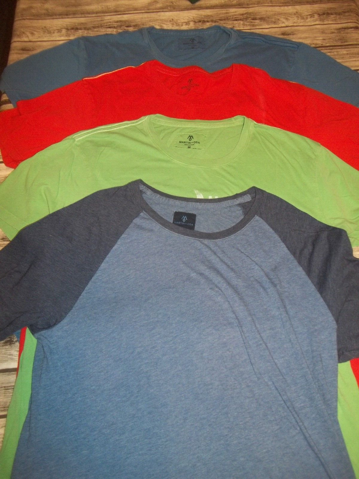 Martin + Osa Lot of 4 Mens Solid & Graphic T-Shirts Size Medium