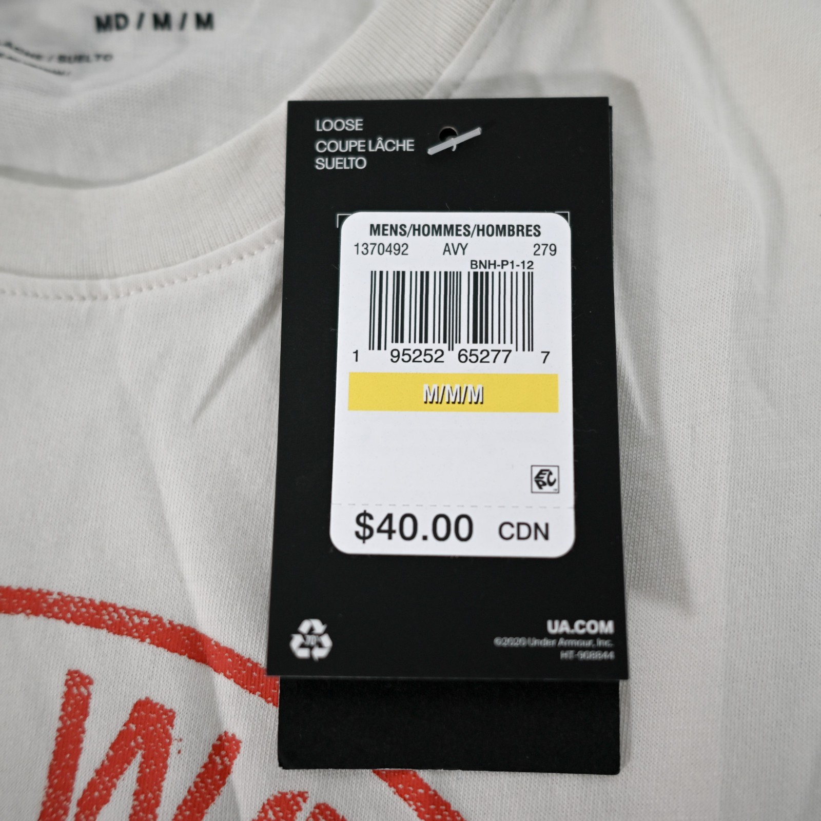 Under Armour Men’s Medium UA Project Rock Hardest Worker Tank Top – Brand New