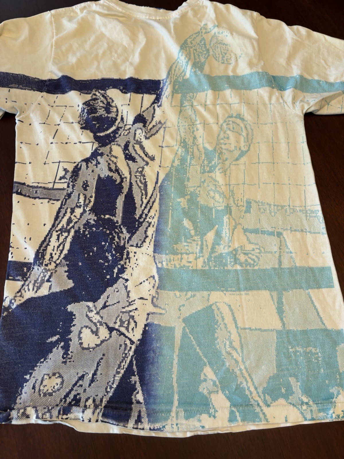 VINTAGE Ocean Pacific Shirt Mens Large Volleyball OP Beach USA 1989 USA 1980s