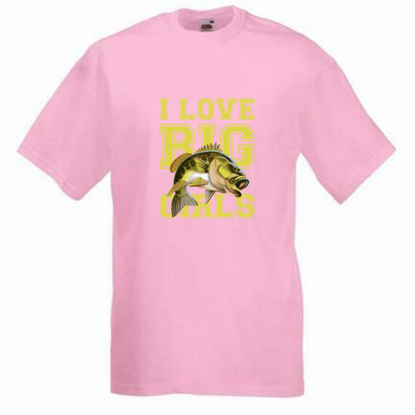 Fishing I Love Big Girls Fish Humour Novelty T Shirt Various Colours And Sizes