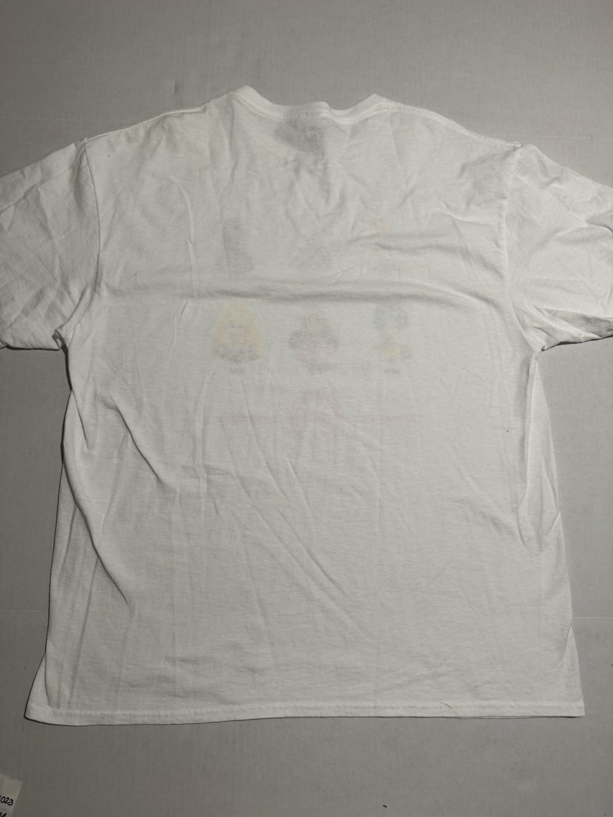 Barbie Decades Character Print 1950s-1990s, White Tee, XL #1023