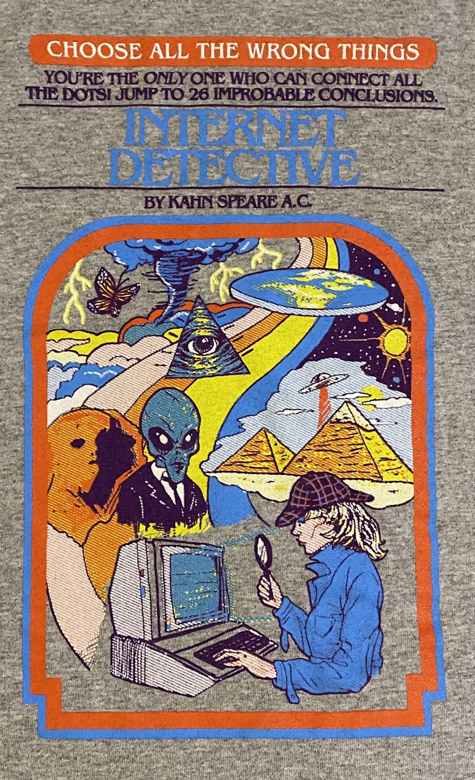 Internet Detective Choose Your Own Adventure Book Wrong Things Tank Top Shirt M