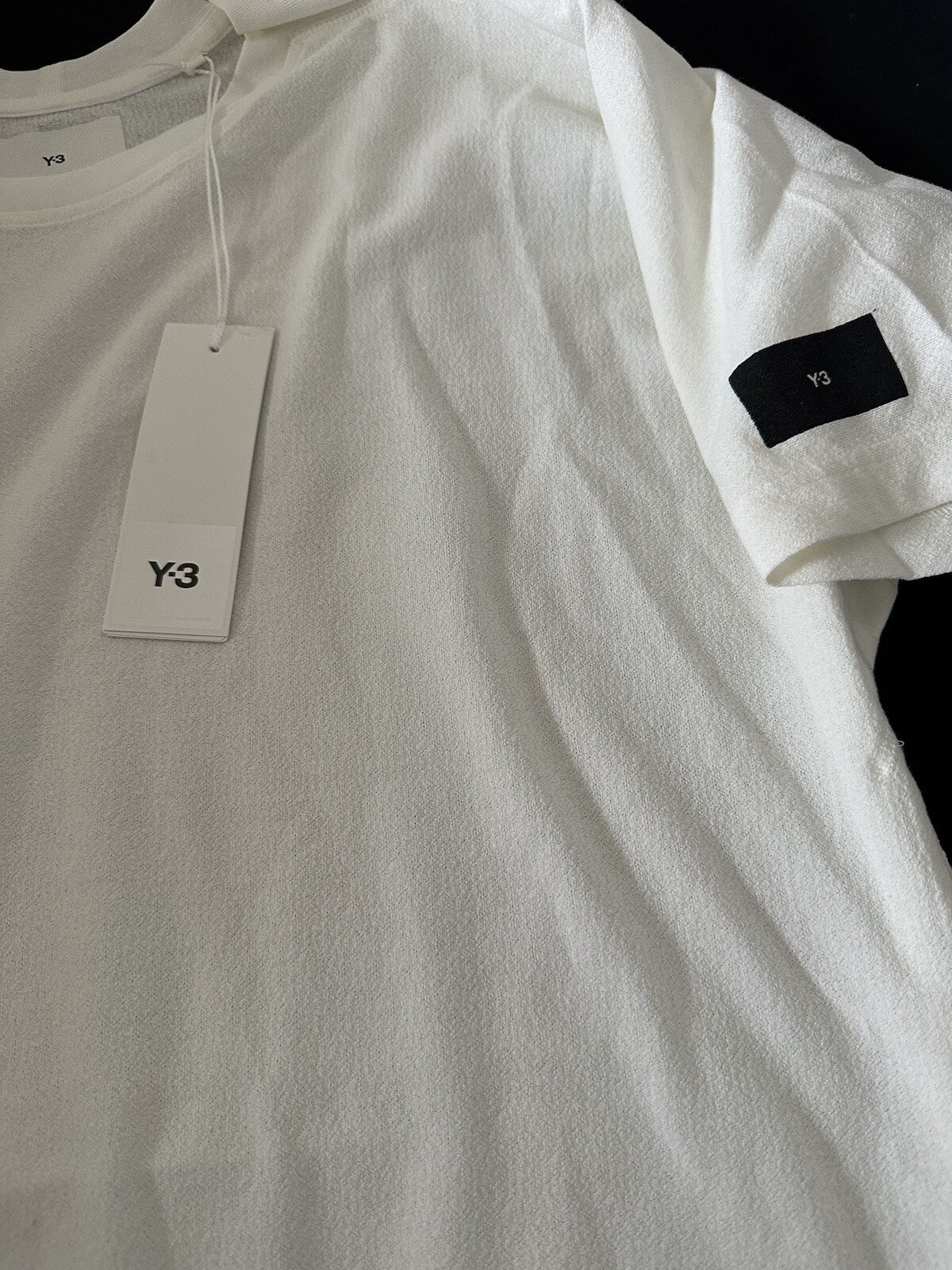 Adidas Y-3 Crepe Jersey Short Sleeve Pocket T-Shirt Tee Unisex Size S New HZ8863