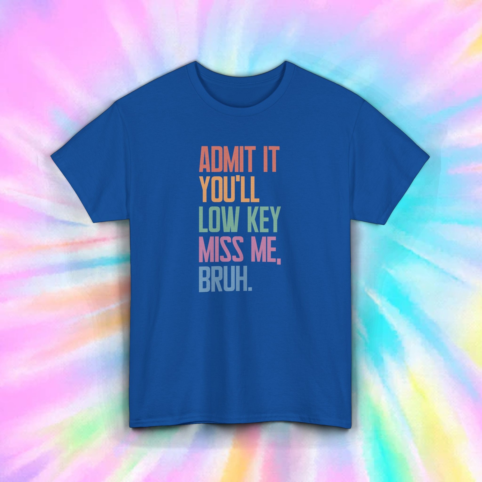 Admit It You Miss Me Bruh Shirt Funny Low Key Text Meme Tee S-5XL