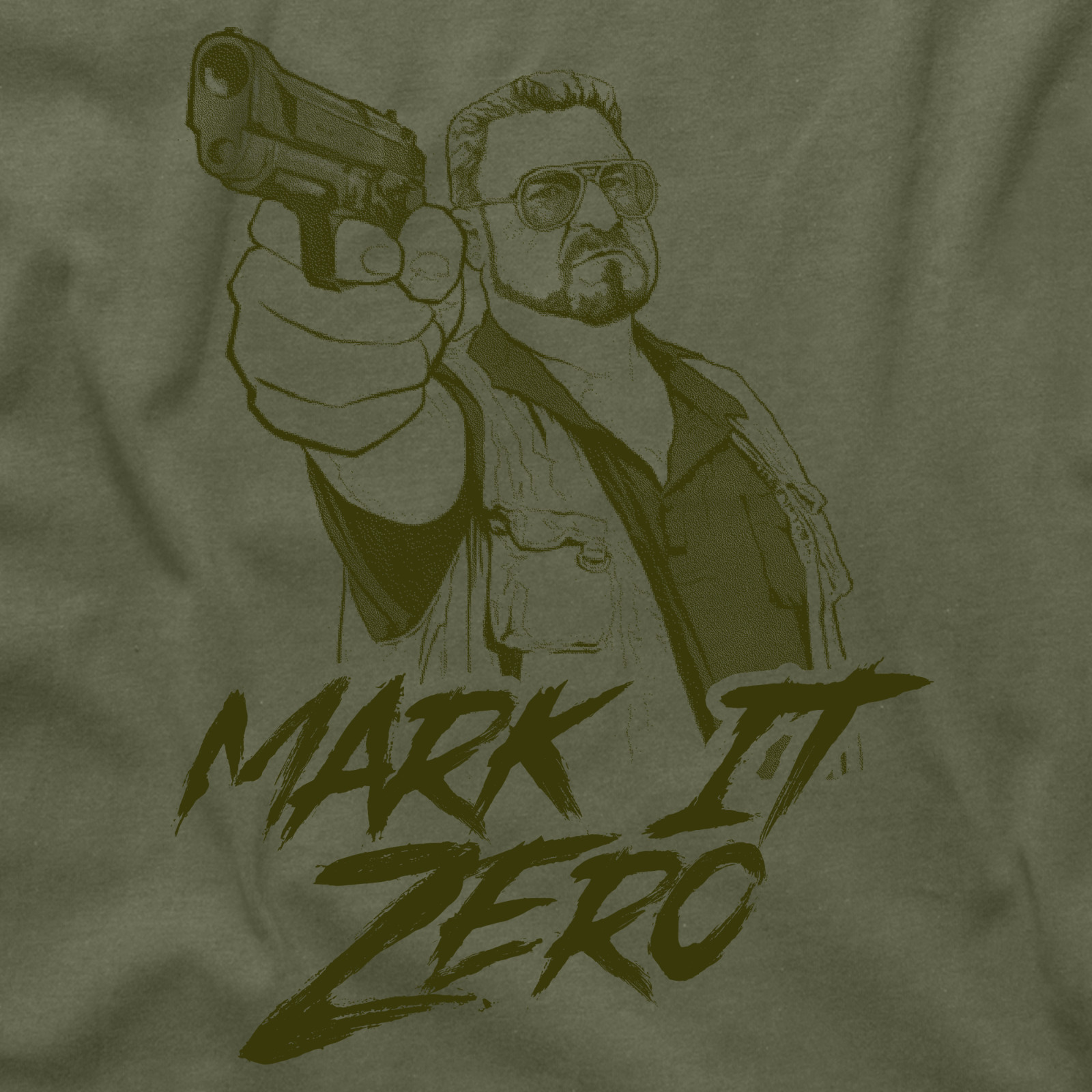 Walter Sobchak The Big Lebowski Mark It Zero Smokey Bowling Ball League T Shirt
