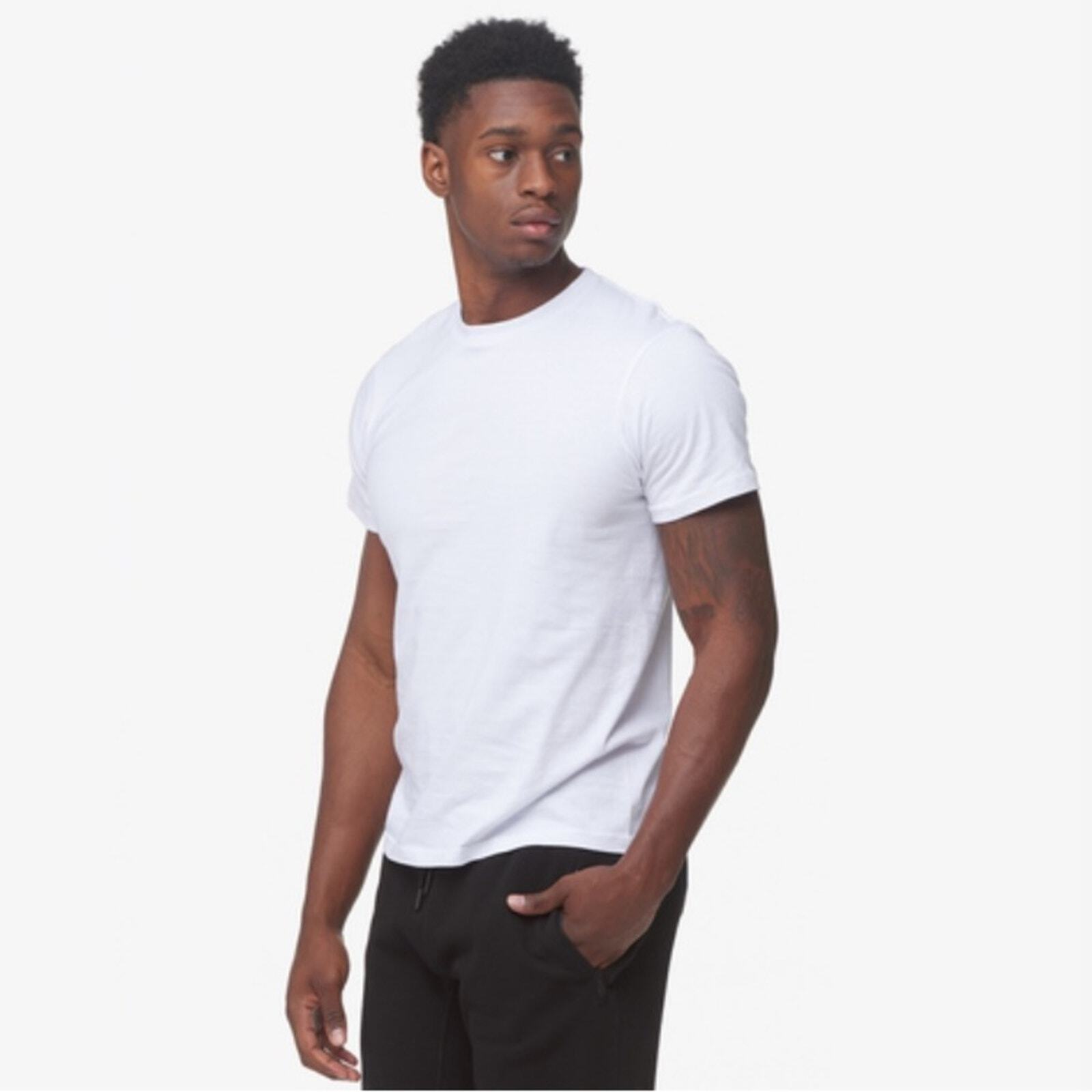New CSG (Pack of 3) Men’s Basic Crew Neck T-Shirts SIZE SMALL White Short Sleeve