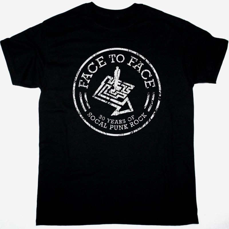 New FACE TO FACE 30 YEAR ANNIVERSARY Cotton Black All Size T Shirt AG34