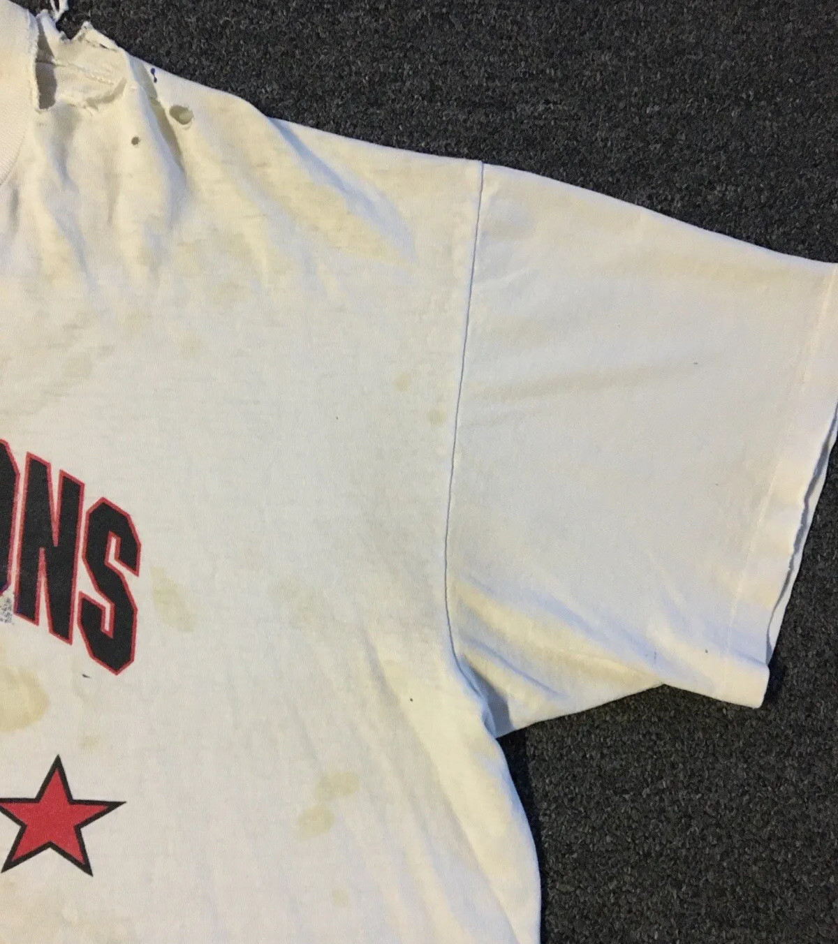 Vtg 90s Birmingham Black Barons Thrashed Faded Negro League Shirt XXL Grunge 80s