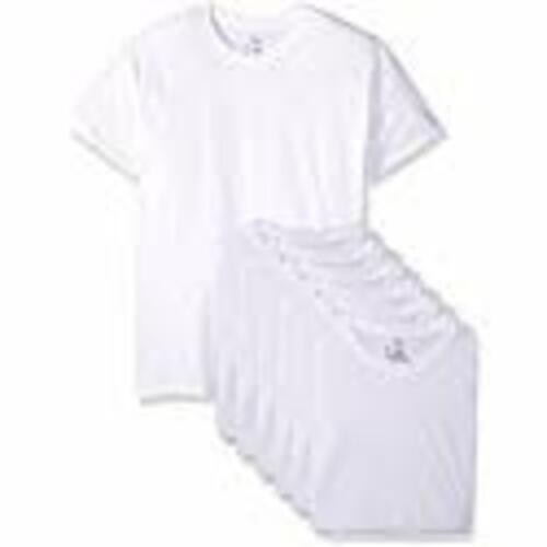Hanes Ultimate Men’s ComfortSoft Crewneck Undershirt, White, 6-Pack L