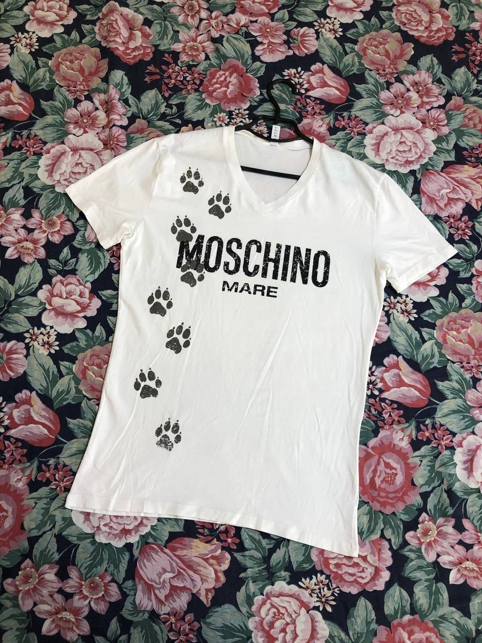 Moschino Couture Big Logo Y2K T Shirt Men White Size XL Designer Tee
