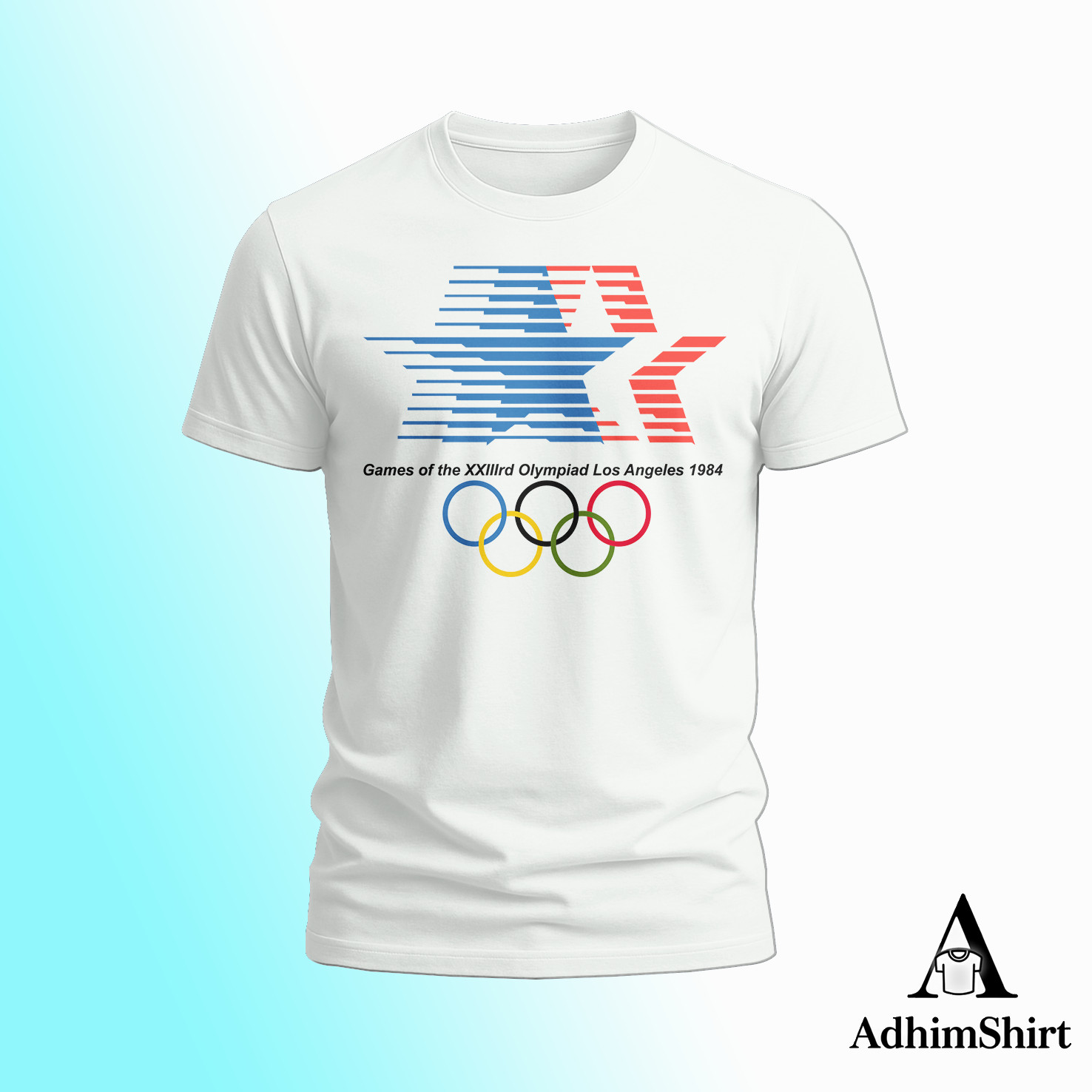 Los Angeles Olympic 1984 Logo FUNNY T-SHIRT S-5XL USA many colors