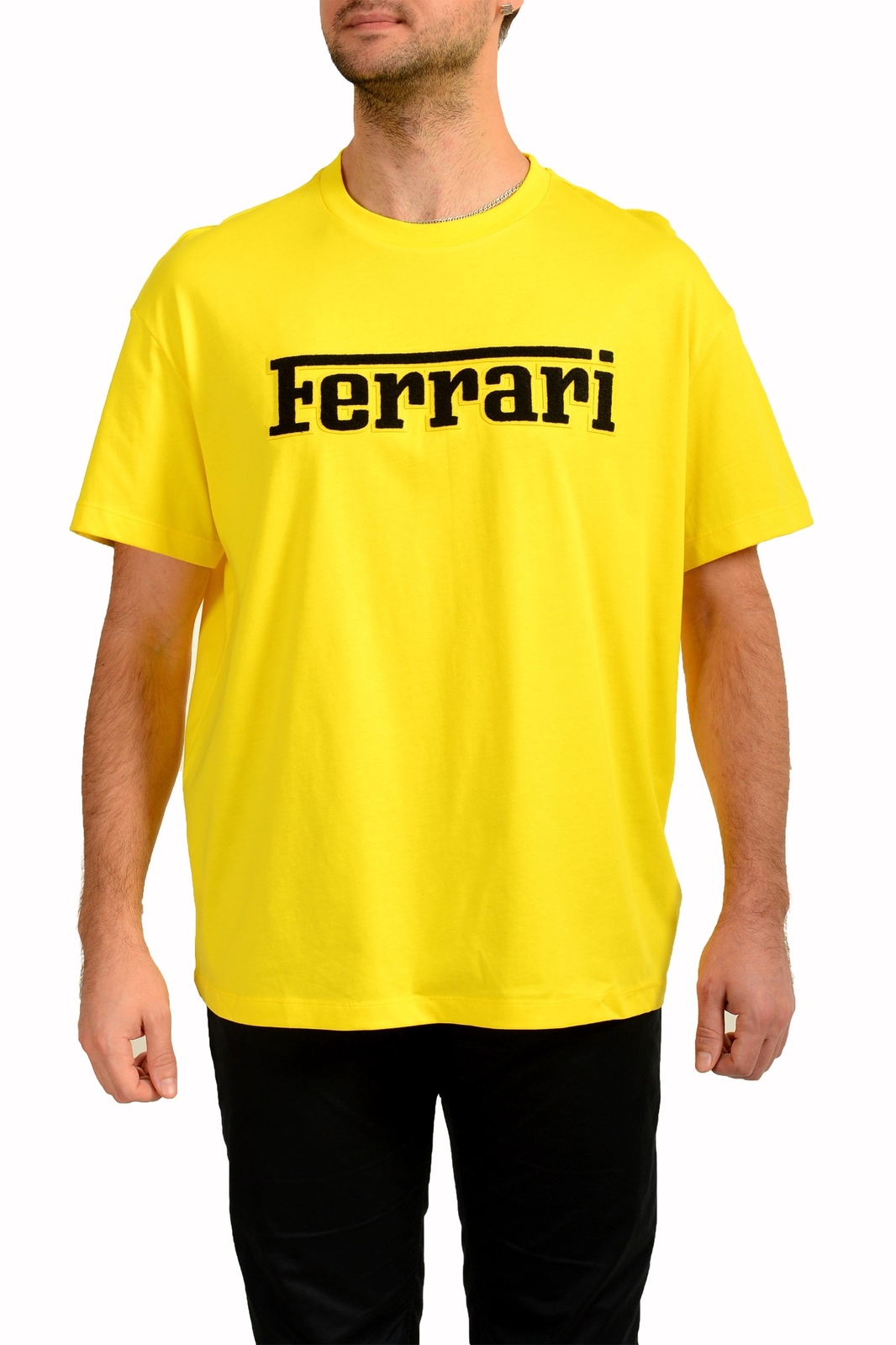 Scuderia Ferrari Men’s “Fluid Organic Jersey” Crewneck T-Shirt US 2XS IT 44