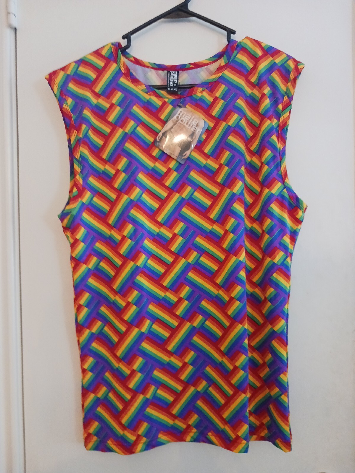 MALE POWER RAINBOW PRIDE SLEEVELESS SHIRT XL